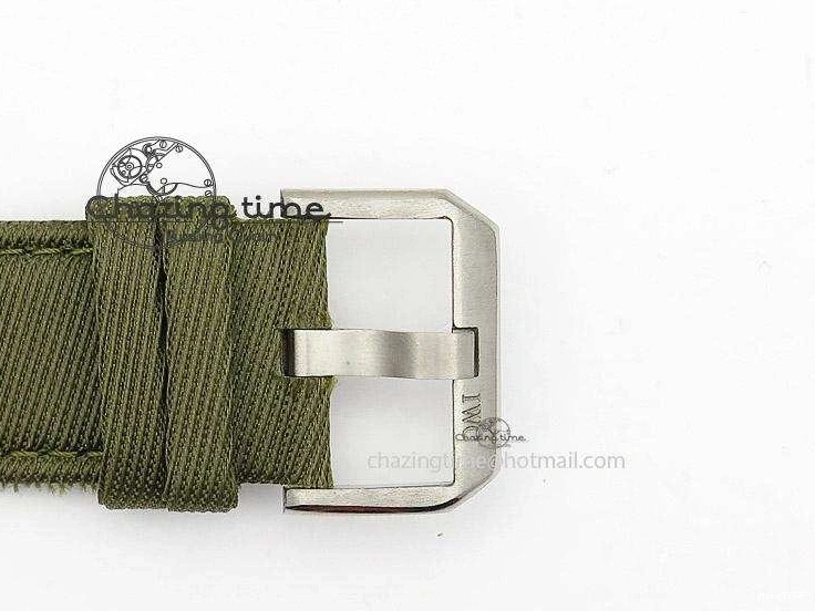 MIROTIME 0309 Big Pilot Top Gun Miramar PVD Plated Titanium on Green Nylon Strap A23J Refined 7398